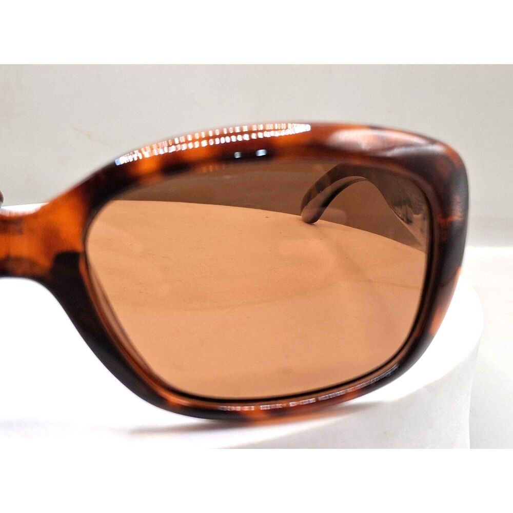Foster Grant Election Women's Wrap Polarized Amber Brown Sunglasses - Picture 11 of 15